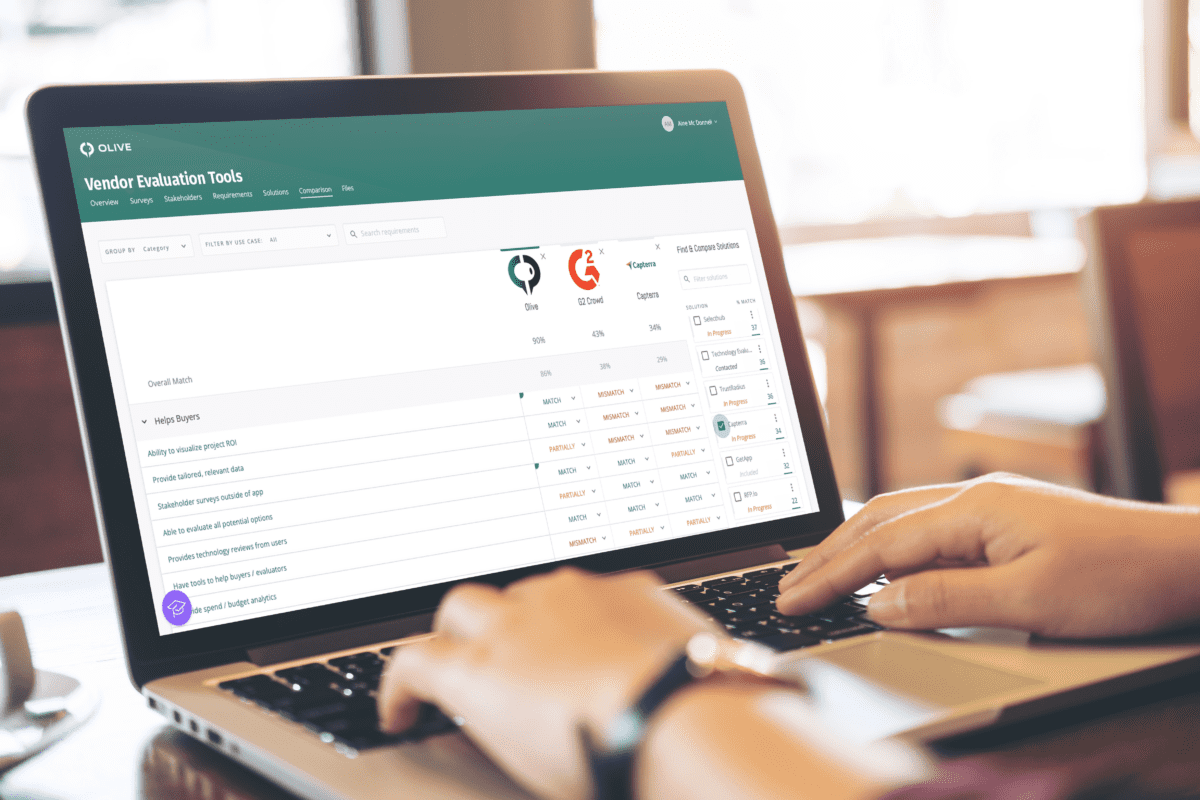 Vendor Evaluation Tools on Olive platform