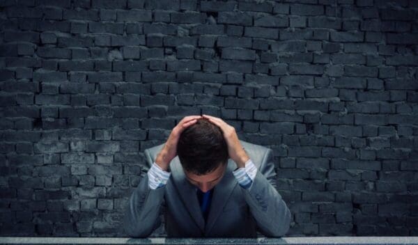 Frustrated businessman