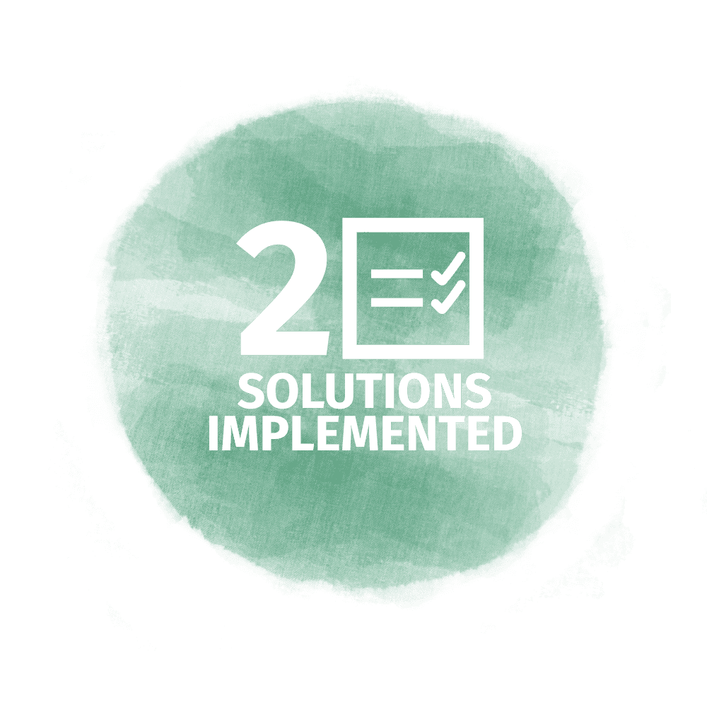 2 Solutions Implemented