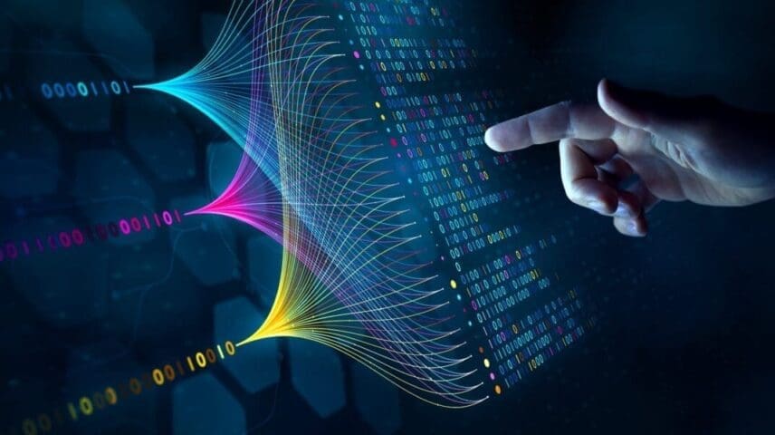 Image of AI complex data set, to illustrate how Olive's AI solutions are helping enterprises source technology