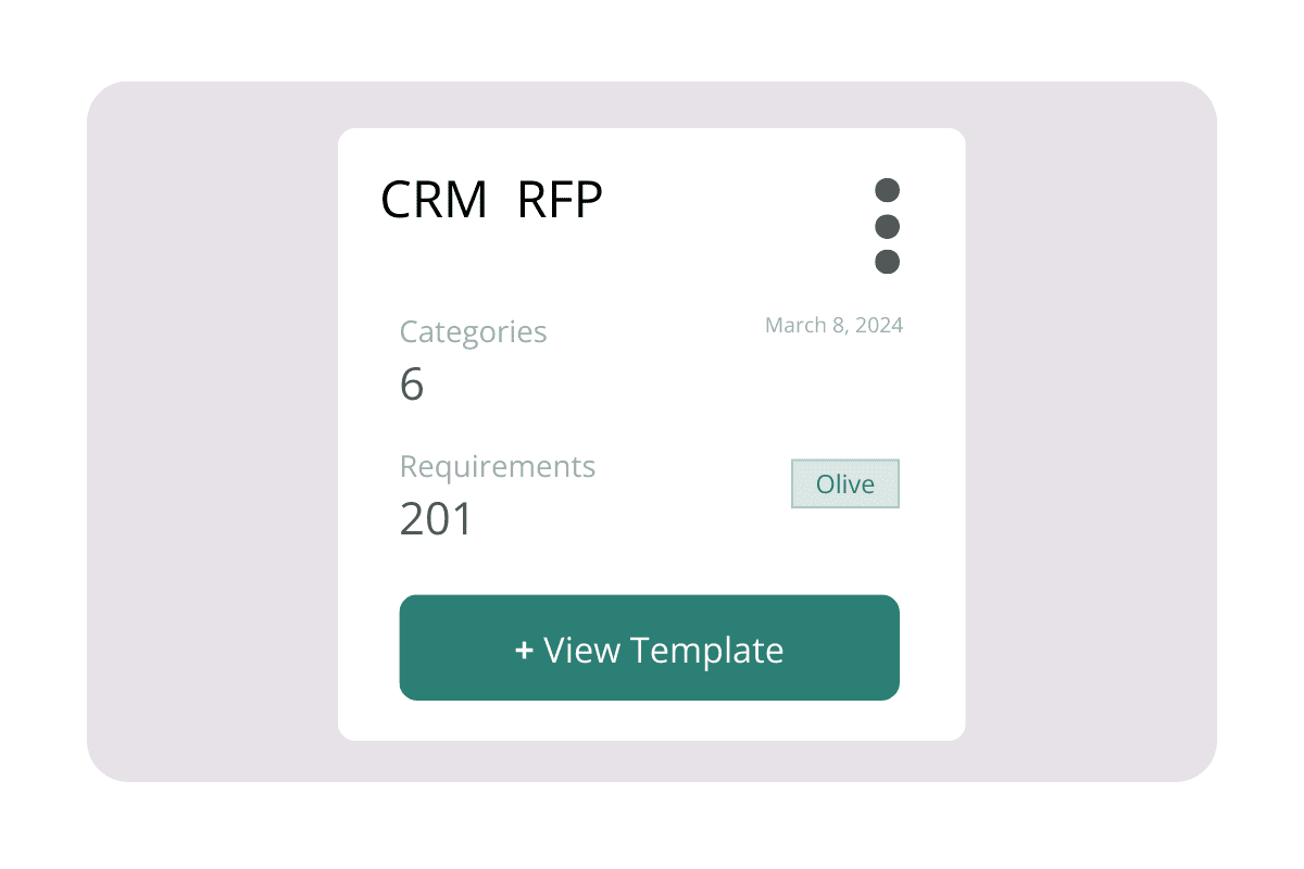 CRM RFP Template