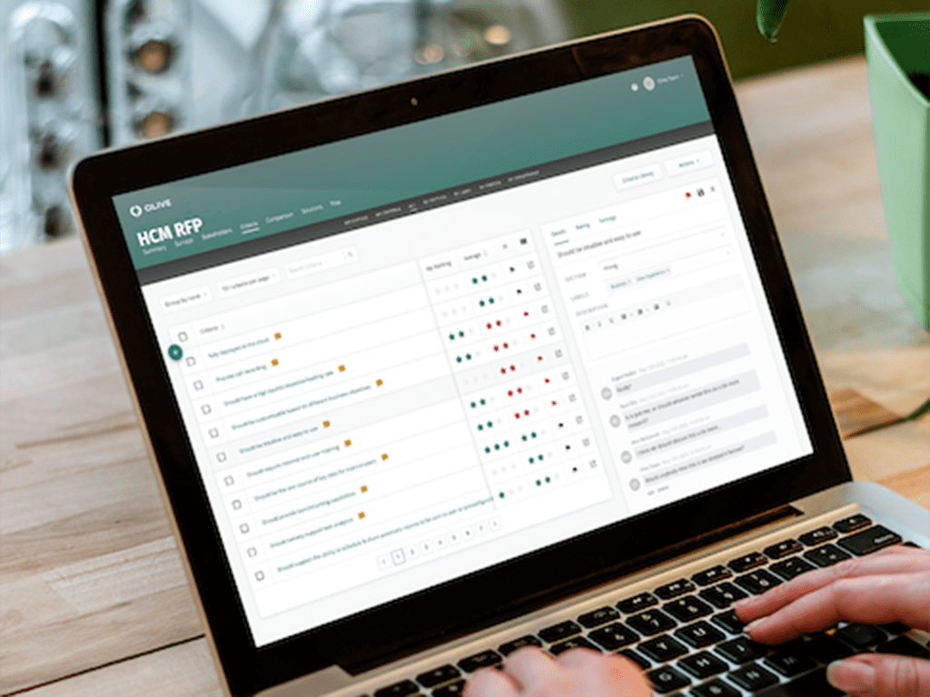 HCM RFP HR SOFTWAREOlive platformSMALL