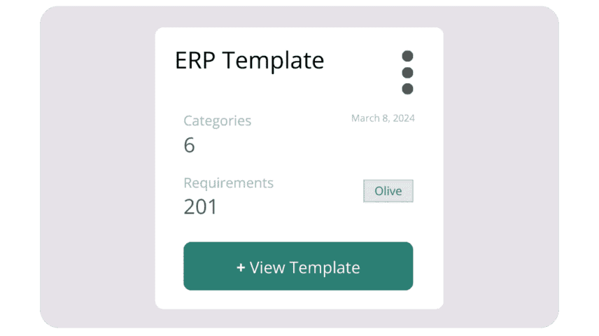 ERP RFP TEMPLATE IN OLIVE