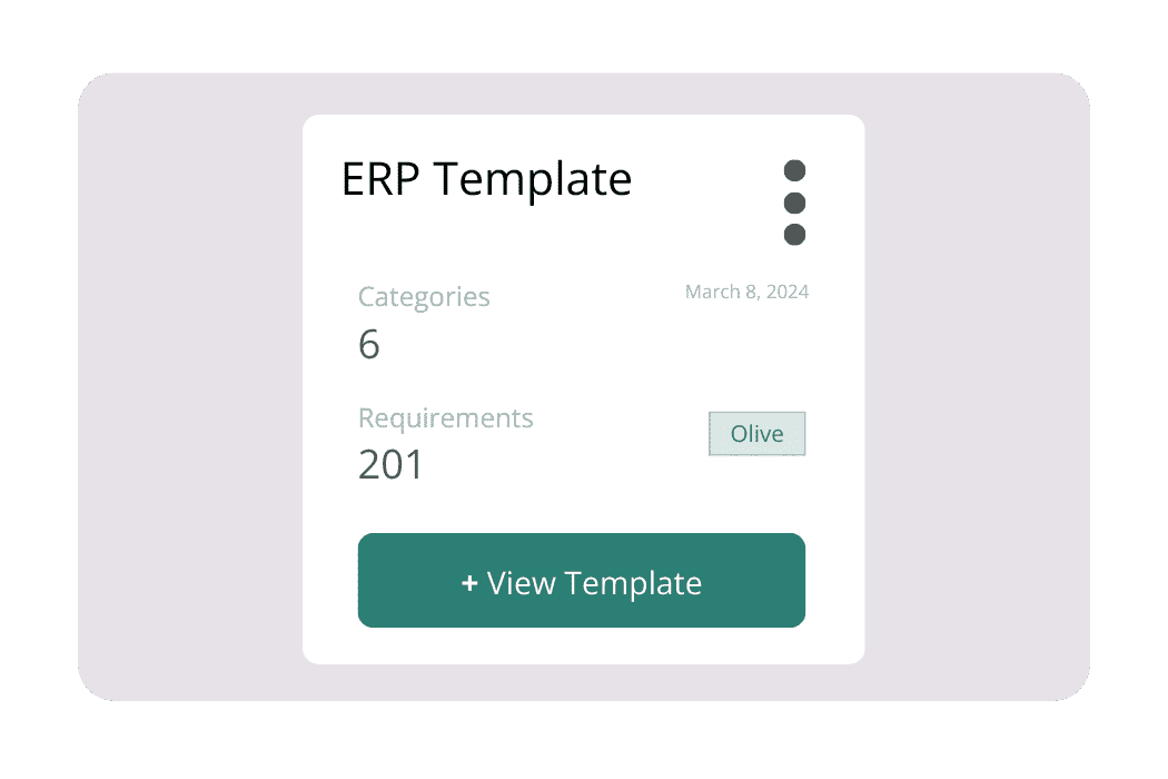 ERP RFP TEMPLATE IN OLIVE