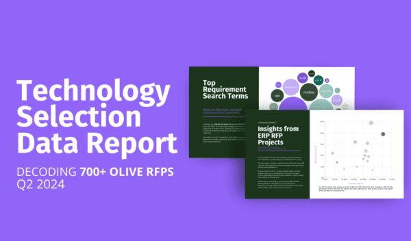 Olive Technology Selection Data Report Decoding 700 + Olive RFPs of IT Decision Insights